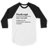 Dankrupt 3/4 Raglan