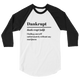Dankrupt 3/4 Raglan