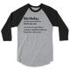 Birthday 3/4 Raglan