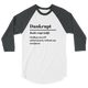 Dankrupt 3/4 Raglan