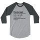 Dankrupt 3/4 Raglan