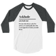 Askhole 3/4 Raglan